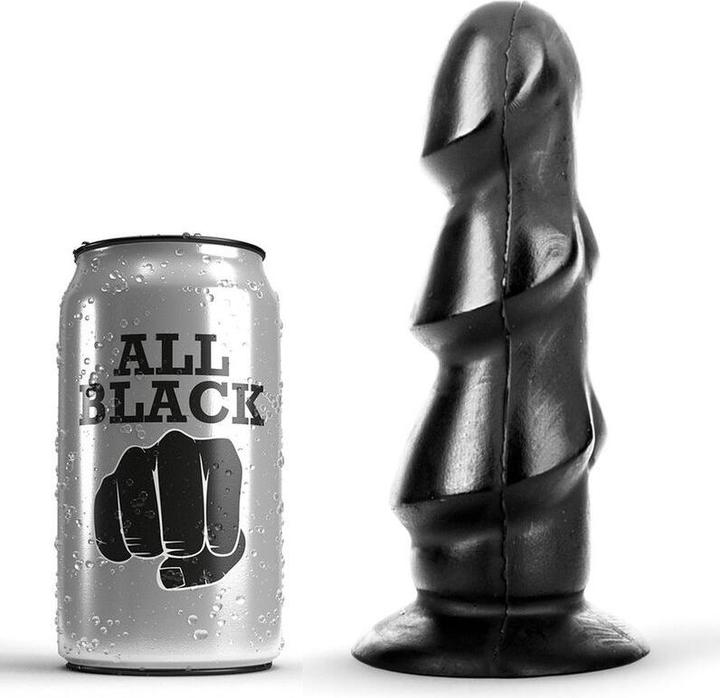 Produktbild All Black Analdildo mit Riffeln