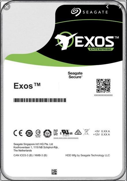 Image du produit Seagate Exos X16 ST16000NM002G (16 To, 3.5")