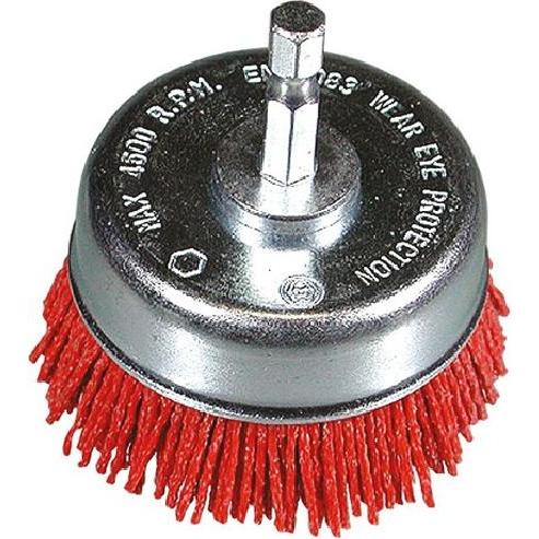 Hikoki, Abrasivi, Zubehör 751330 Topfbürste 75 mit 1/4"-Sechskant-Schaft mit Nylonrille