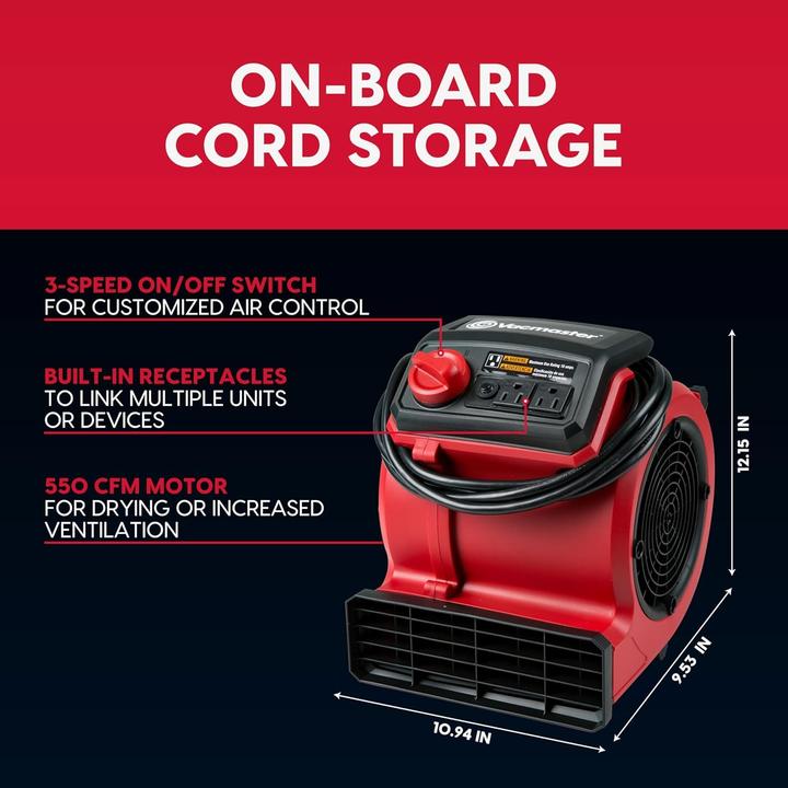 Actual product image Vacmaster Floor Fan Air Mover Utility Blower