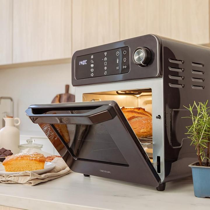 Actual product image Cecotec Touchscreen Air Fryer Oven with 10 Presets, Adjustable Temperature, and Accessory Kit
