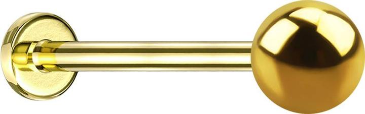 Immagine prodotto Star Piercing Micro Labret placcato oro con pallina (senza ottone, Acciaio chirurgico 316L)