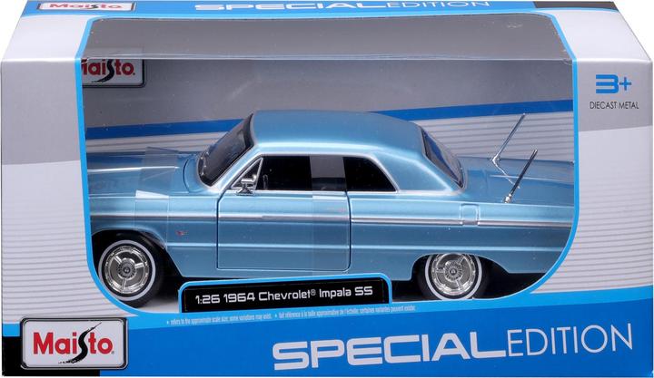 Produktbild Maisto Chevrolet Impala 1964 1/24 blau