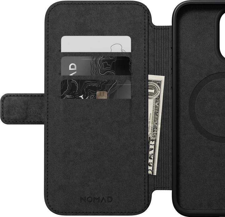 Produktbild Nomad Modern Leather Folio iPhone 15 Pro Max Schwarz (Apple iPhone 15 Pro Max)