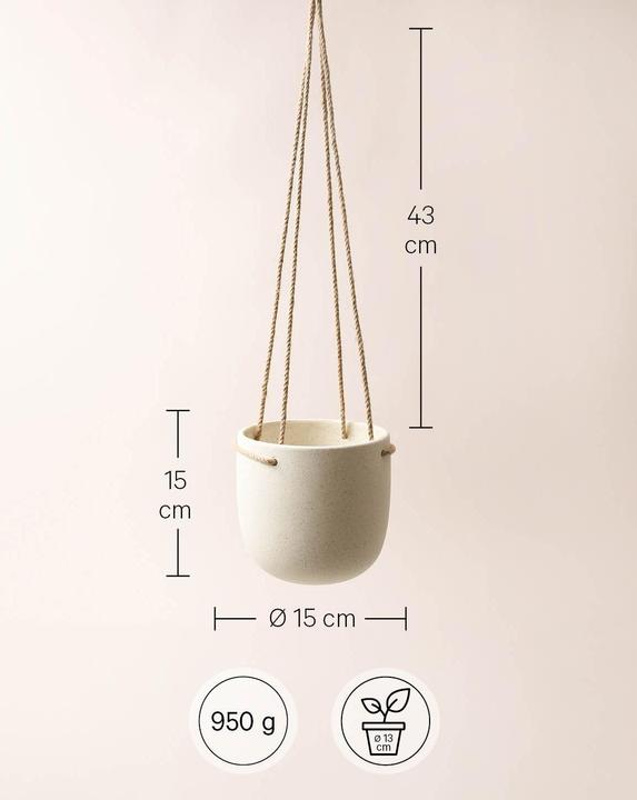Actual product image Esmée Hanging pot (15 cm)