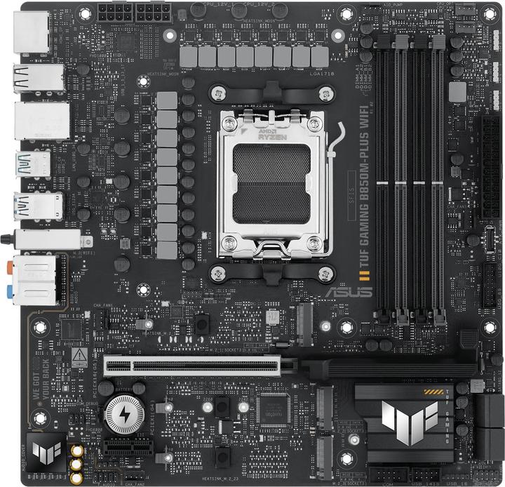 Productafbeelding ASUS TUF Gaming B850M-Plus Wifi (AM5, AMD B850, mATX)