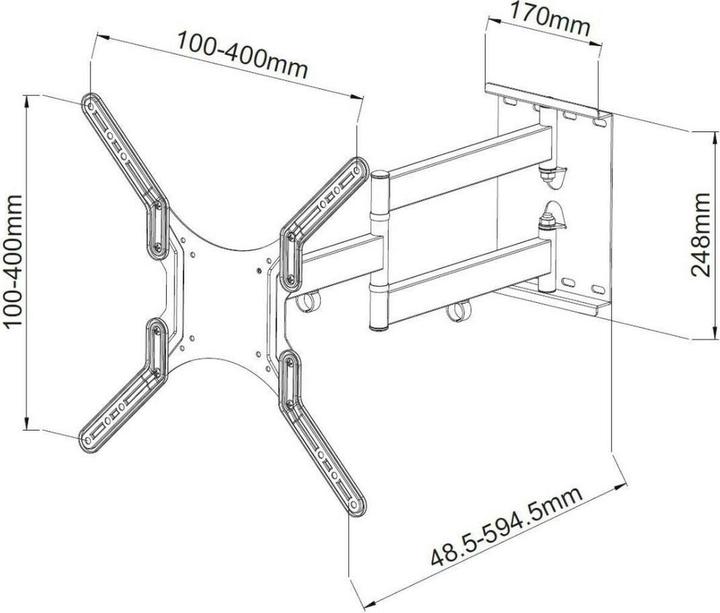 Produktbild Techly LCD TV Wandhalterung (Wand, 55", 45 kg)