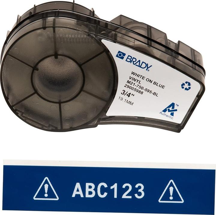 Produktbild Brady 142794 Blau Selbstklebendes Druckeretikett (1.91 cm)
