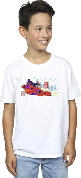 Actual product image Disney Boys Big Hero 6 Baymax Hiro Bridge T-Shirt (140, 146)