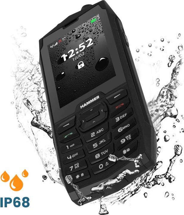 Actual product image Myphone HAMMER 4 (2.8 inch) feature phone (Black, Dual SIM, 2G)