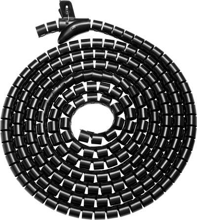 SpeaKa Professional Kabel-Bündelschlauch Polyurethan (PE) Schwarz (Ø x L) 300 m (100 cm)