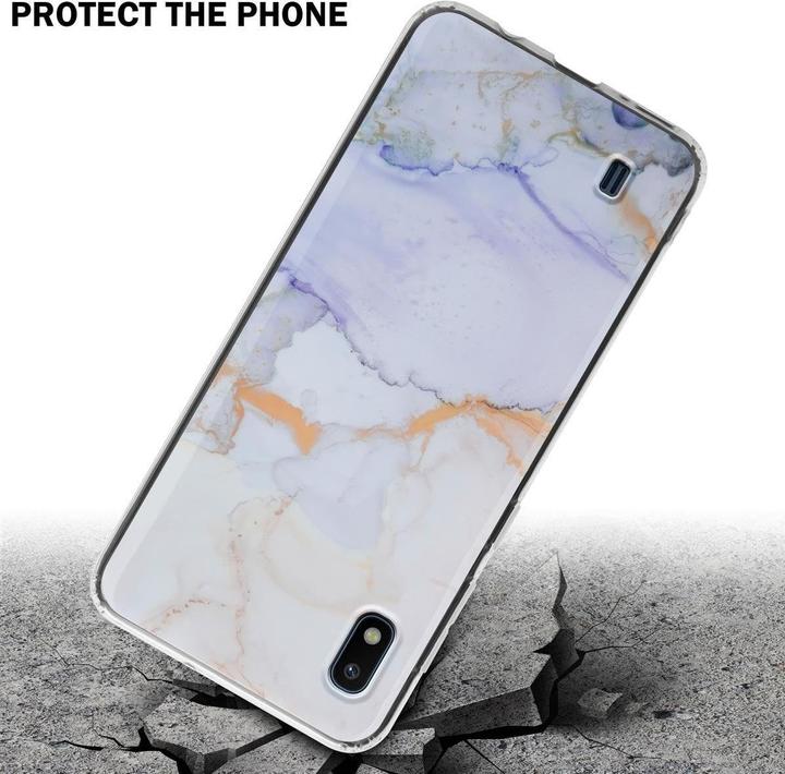 Image du produit Cadorabo Couverture IMD TPU Marbre coloré (Samsung Galaxy A10, HTC One M10)