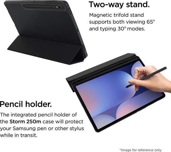 Immagine prodotto Eiger Folio-Case mit Stylus-Halterung schwarz Storm 250m Stylus Case Black (Samsung Galaxy Tab S10 FE)
