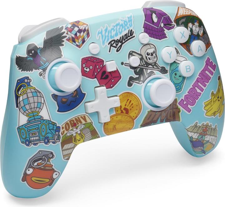 Produktbild PowerA Enhanced Wireless Controller - Fortnite Sticker Mania (Switch Lite, Switch, Switch OLED)
