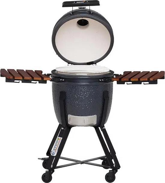 Productafbeelding Mustang Grill Kamado M Houtskool Barbecue Grill Oppervlak (Diameter)=380mm Grijs (380 mm)