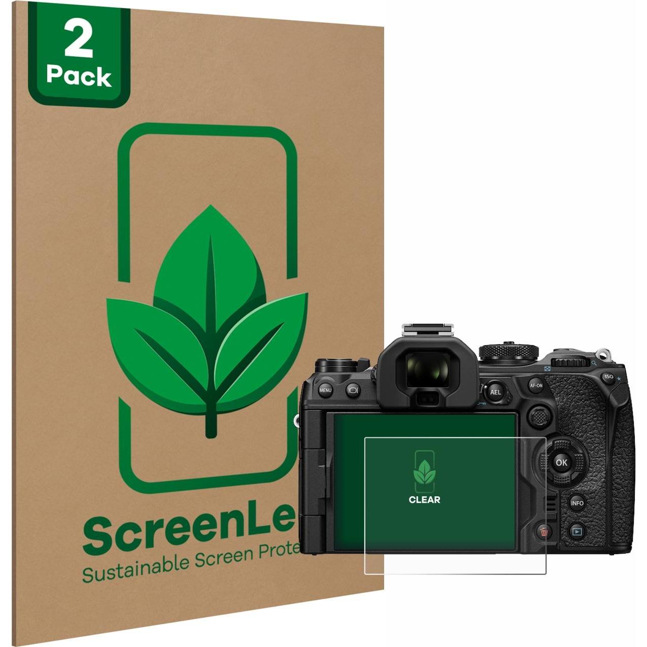 ScreenLeaf Schutzfolie nachhaltiger Displayschutz Displayschutzfolie Folie Klar Transparent (Displayschutz), Kameraschut...