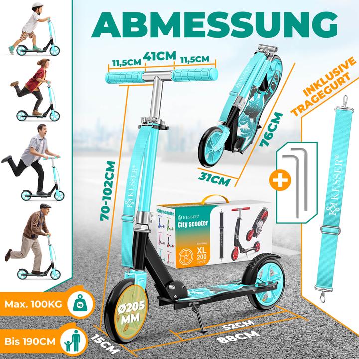 Produktbild Kesser Scooter Roller Kinderroller Cityroller Tretroller Kickroller