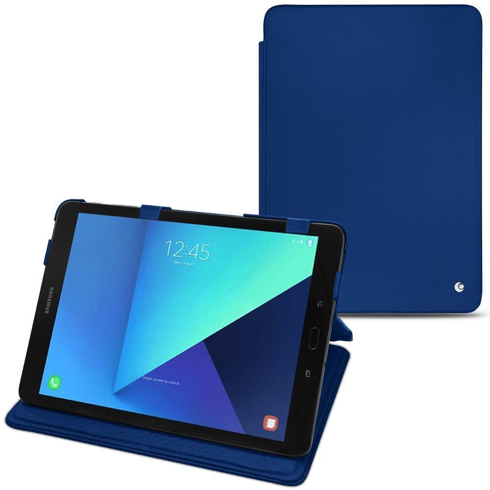 Noreve Lederschutzhülle horizontal (Galaxy Tab S3 9.7 (2017)), Tablet Hülle, Blau