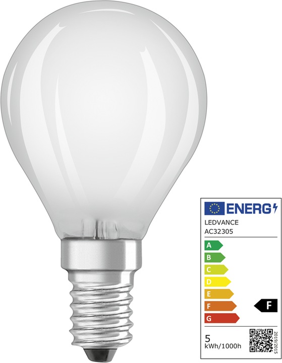 Produktbild Osram Led Retrofit Classic P (E14, 4.80 W, 470 lm, 1 x, F)