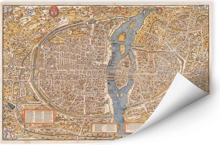 Image du produit Trenddeko Carte historique de Paris (60 x 40 cm)