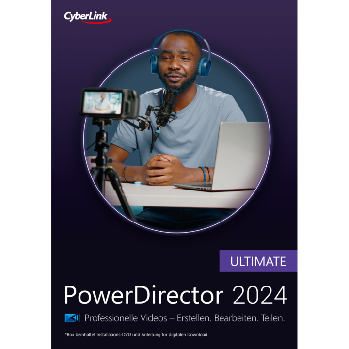 Actual product image CyberLink PowerDirector 2024 Ultimate ESD Download Code (1 User, 1 Devices/Users, unlimited)