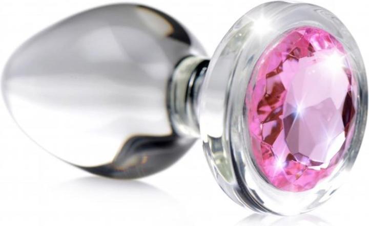 Image du produit XR Brands Pink Gem GlasAnalplug avec pierre précieuse Petit