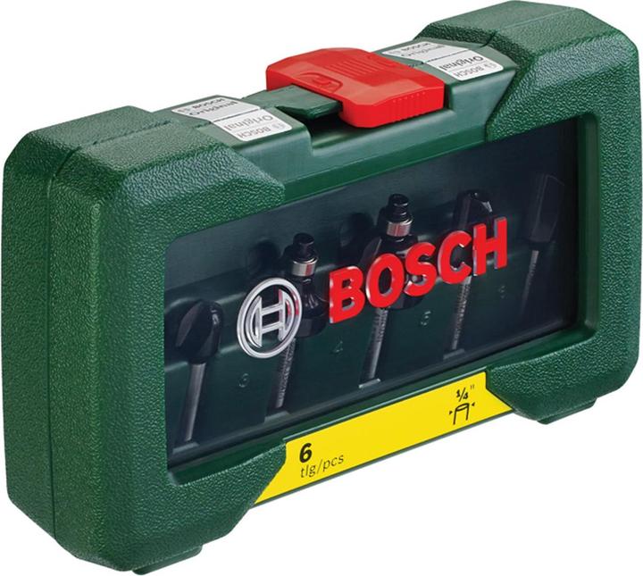 Produktbild Bosch Professional Zubehör HM-Fräser-Set mit 1/4-Zoll Schaft, 6-teilig