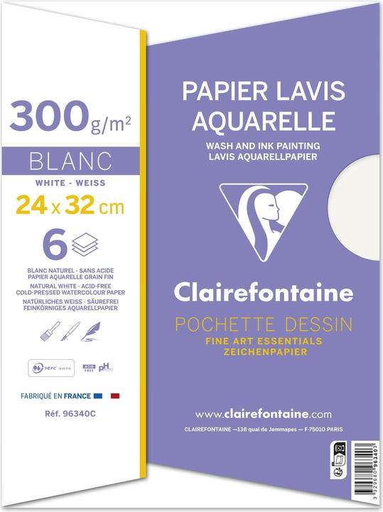 Actual product image Clairefontaine Art lessons (300 g/m², 240 x)