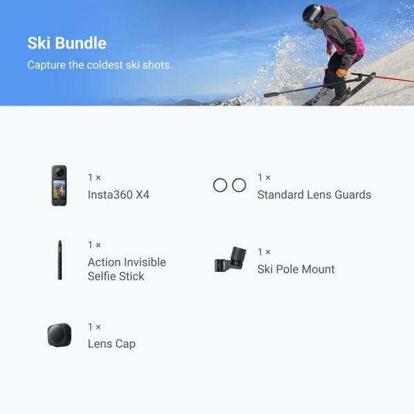 Produktbild Insta360 X4 Ski Bundle (30p, WLAN, Bluetooth)
