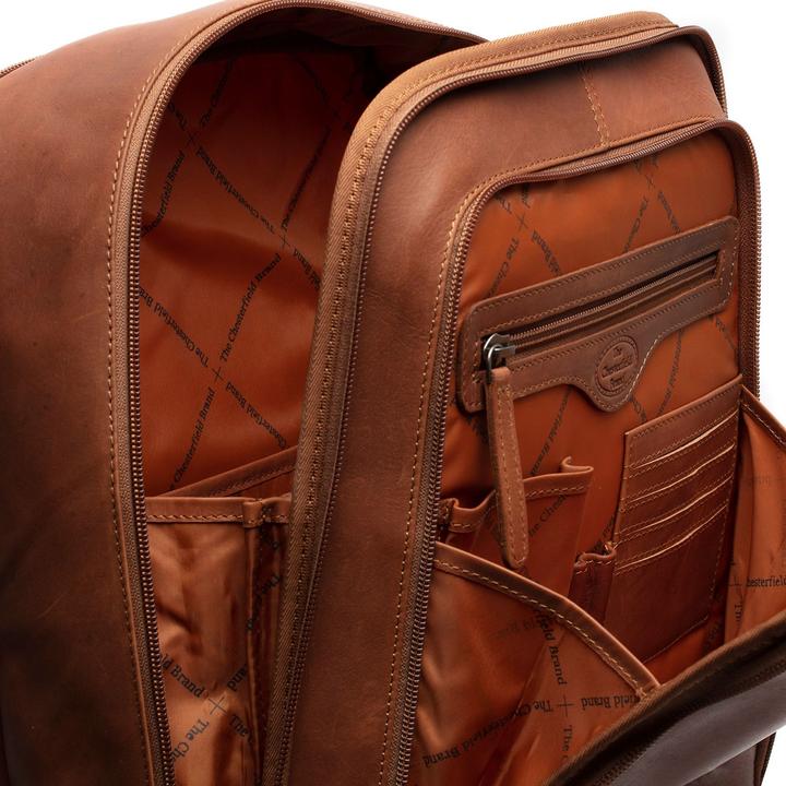 Actual product image The Chesterfield Brand Wax Pull Up Detroit backpack leather 39 cm laptop compartment (17 l)