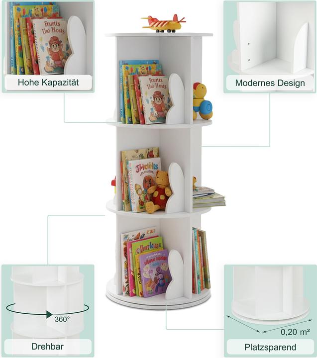 Immagine prodotto Relaxdays Kinderbücherregal (40 x 40 x 97 cm)