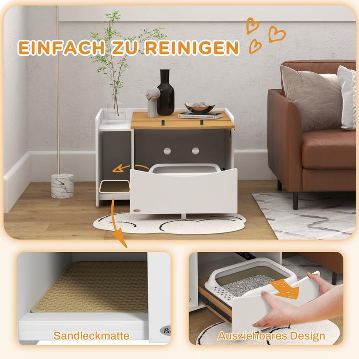 Produktbild PawHut Katzenklo Schrank (Katzenklo geschlossen)