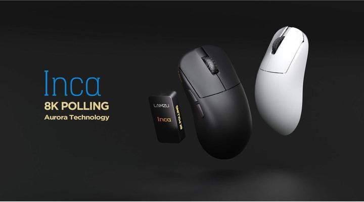Actual product image Lamzu Inca Wireless Gaming Maus - schwarz (Cable, Wireless)