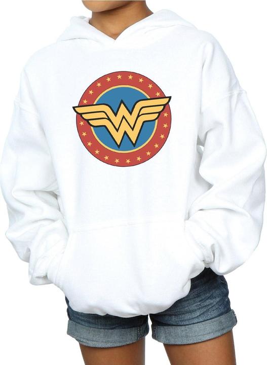 Immagine prodotto Wonder Woman Felpa con Cappuccio Logo Ragazze (152, 158)