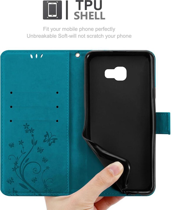 Actual product image Cadorabo Flower Book cover (Samsung Galaxy J4+)