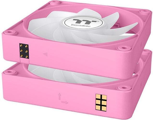 Immagine prodotto Thermaltake TT CT140 EX Reverse ARGB PC Cooling Fan 3 Pack Pink (140 mm, 3 x)