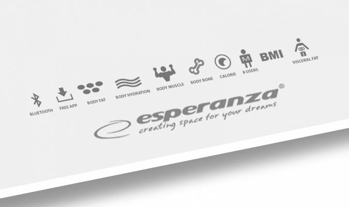 Immagine prodotto Esperanza EBS016W Bilancia pesapersone elettronica quadrata (180 kg)