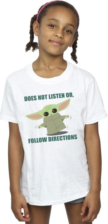 Produktbild Star Wars The Mandalorian Grogu Does Not Listen TShirt Mädchen (140, 146)