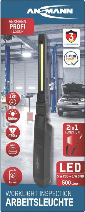 Produktbild Ansmann LED-Akku-Arbeitsleuchte IL500R (130 lm)