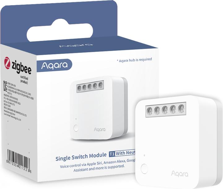 Aqara Single switch module T1 (with neutral conductor) (HomeKit) (Switch actuator)