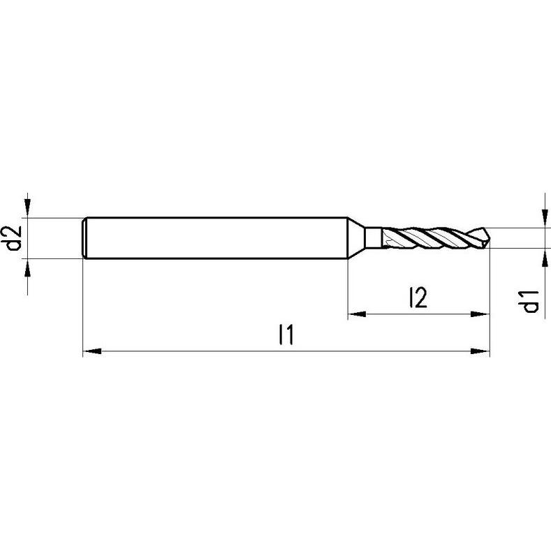 Thumbnail - Titex, Bohrereinsatz, Spiralbohrer (0.45 mm)