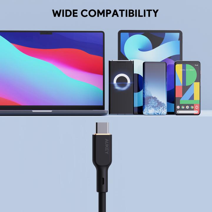 Actual product image Aukey USB C – USB C (1.80 m, USB 2.0, 240 W)