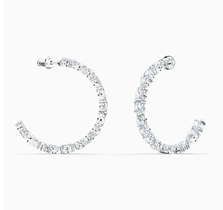 Productafbeelding Swarovski Tennis Deluxe Gemengde Hoepel Oorbellen (Swarovski metaal)