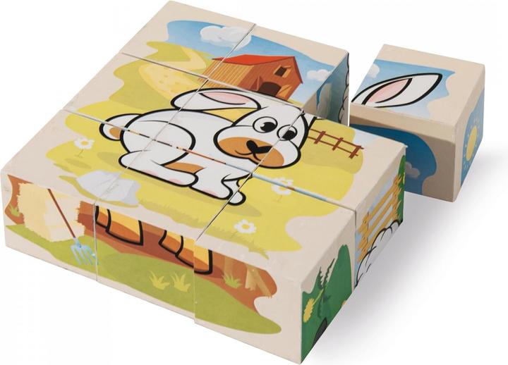 Image du produit Eichhorn Houten Blokpuzzel Boerderij (9 pièces)