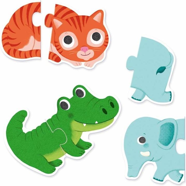 Actual product image Djeco Puzzle Duo Animals (20 pieces)