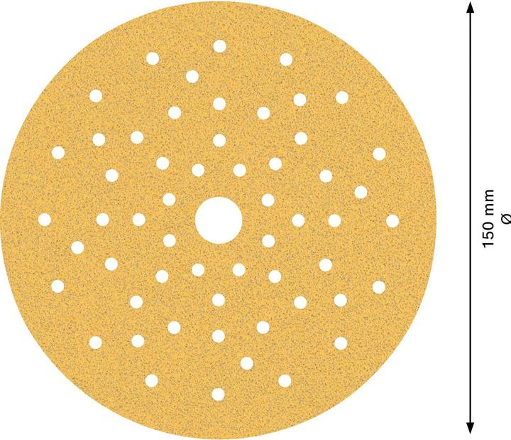 Produktbild Bosch Professional Zubehör EXPERT C470 Schleifpapier Mehrloch für Exzenterschleifer, 150 mm, G 80, 5-tlg. (80)