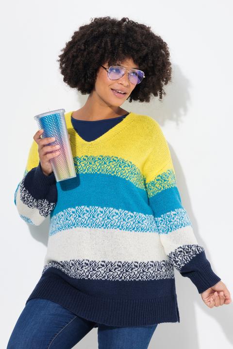 Produktbild Angel of Style Pullover, oversized, Colorbocking, Seitenschlitze (58)