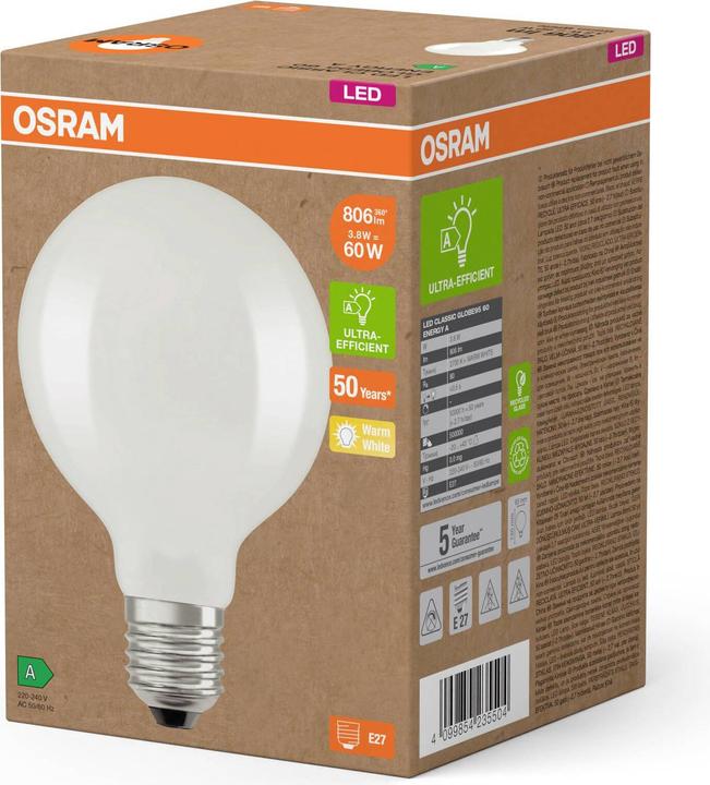 Produktbild Osram Led Lamps Classic Globe (E27, 806 lm, 1 x)