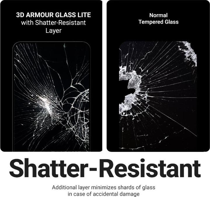 Actual product image Crong Szkło hartowane 3D Armour Glass Lite do Google Pixel 10a (1 pcs., Google Pixel 10a)