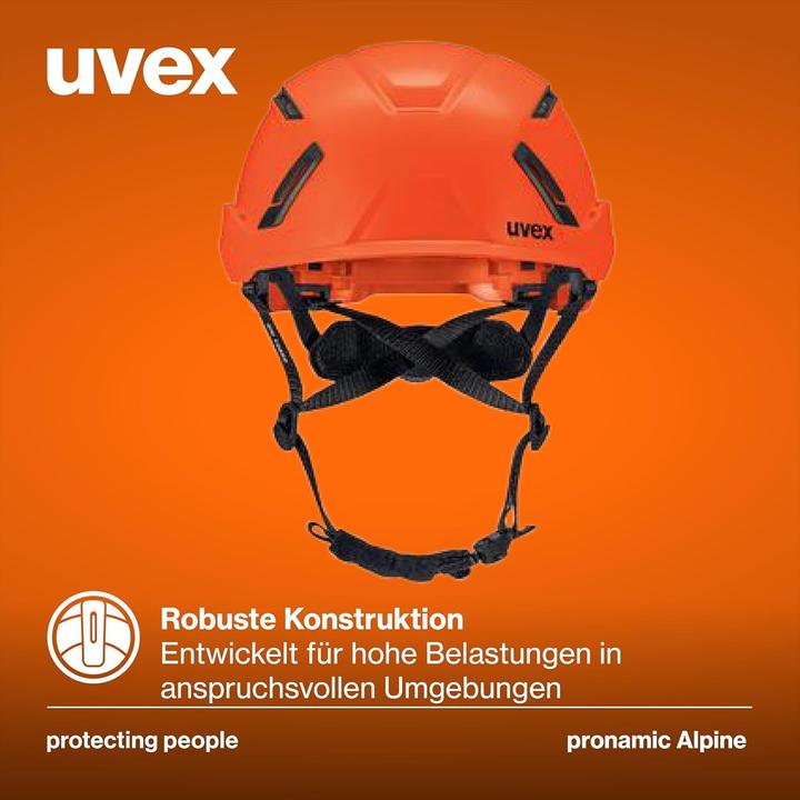 Actual product image Uvex Safety Safety helmet pronamic alpine 9735230 orange with vents (51 - 63 cm)